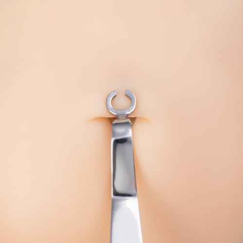 Ear Nose Piercing Clamps,Nose Septum Piercing Piercing Tool for All Piercings 316L Stainless Steel Slotted Locking