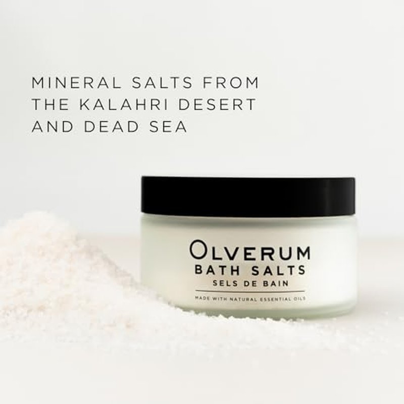 OLVERUM - Natural Bath Salts | Clean Beauty Mineral Soak With Dead Sea Salt, Vegan, Cruelty-Free (7.1 oz)