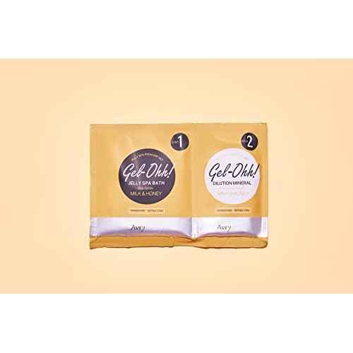 AVRYBEAUTY Gel-Ohh Jelly Spa Bath 3 pack, Milk And Honey Scented, Jelly Pedicure, Salon Services, Pedicure, Salon Pedi, Relaxtion, Heat & Aroma Therapy, Foot Care