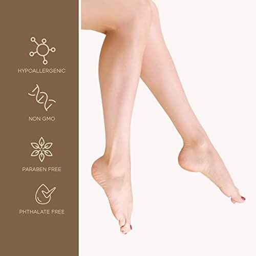 Shea Butter & Coconut Foot Masks - Moisturizes & Repairs Cracked Feet, Hydrating & Exfoliating - Dermatologist Tested Korean Skincare - Clean Beauty, Cruelty-Free - 3 Pairs