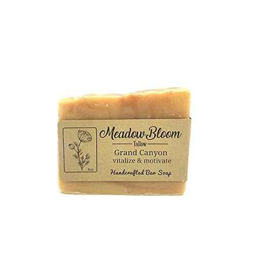 Meadow Bloom Tallow Bar Soap - Fennel & Clay 1 Pack - Made with All Natural 100% Grass Fed Tallow Handmade Soap Bar - Great for Face or Body Soap