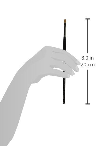 da Vinci Size 6 Acrylic Nail Brush - Round Russian Red Sable with Blue Handle