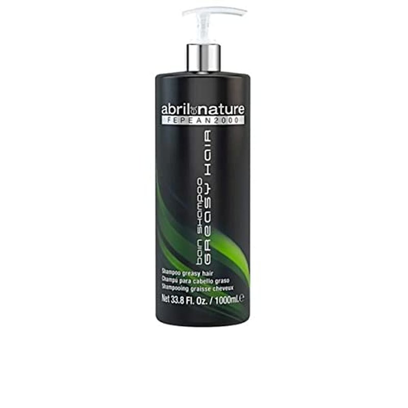 abril et nature - Greasy Hair Shampoo - For Oily Hair - Clean and Healthy Scalp - Combats Excess Oil Production - Professional Sebum-Regulating Treatment - 1000 ml