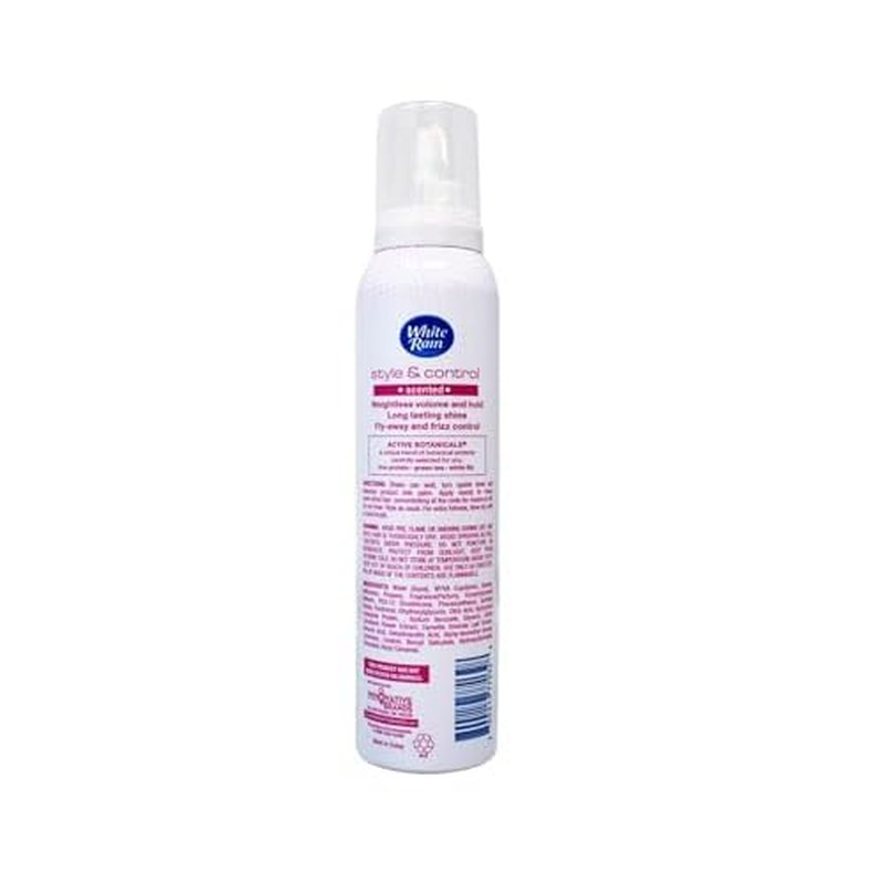 White Rain Volumizing Mousse for Hair Volume - 12 Pack 5 oz Each, Lightweight Styling Volume Hair Mousse for Women, Frizz Control & Root Lift, Fresh Scent
