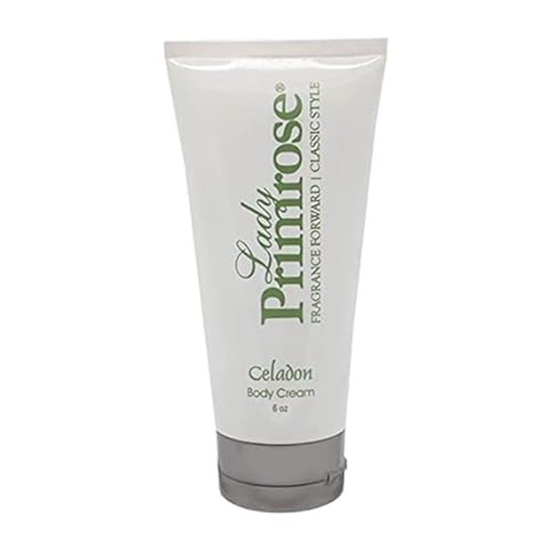Lady Primrose, Celadon Body Cream Tube, 6 Ounces