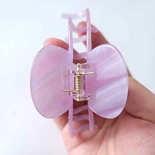 Octopus Claw Clip,Acetate Hair Clips,Small Claw Clips for Women,Pack of 2