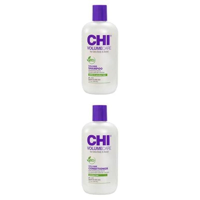 CHI VolumeCare Volumizing Shampoo & Conditioner Bundle | Boost Volume for Thin, Fine Hair - 12 Oz Each