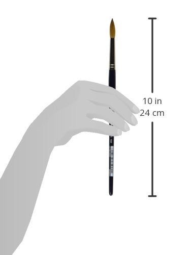 da Vinci Size 6 Acrylic Nail Brush - Round Russian Red Sable with Blue Handle