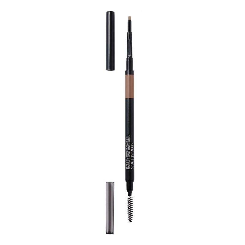 Smashbox Brow Tech Matte Eyebrow Pencil | Waterproof, Smudge Proof + Long Lasting Brow Pencil with Spoolie Brush, Taupe