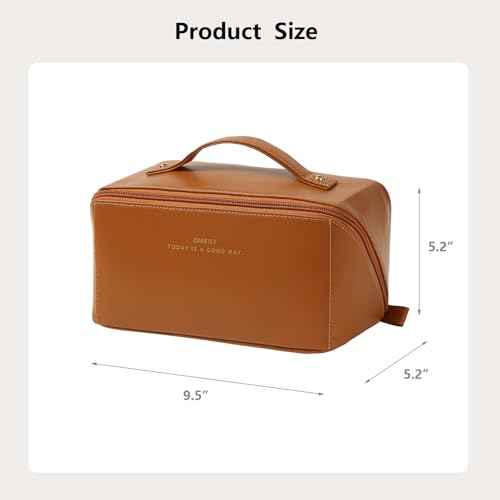Travel Makeup Bag Toiletry Bag for Women Large Cosmetic Travel Bag Makeup Storage Box Skincare Organizer Vanity Organizer Bag Multi-Function Makeup Organizer with Compartments Travel essentials