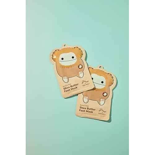 TONYMOLY x Squishmallows Benny Shea Butter Foot Mask Set of 3 ? Hydrating & Moisturizing Pedi Treatment for Dry, Cracked Heels and Callused Feet ? Nourishing Softening Self Care Skincare Gift