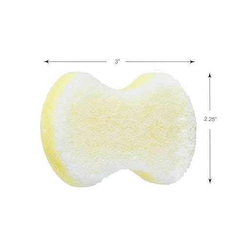Spongables Pedi Scrub Foot Exfoliating 20+ Wash Sponge, Argan Oil, 2 Count
