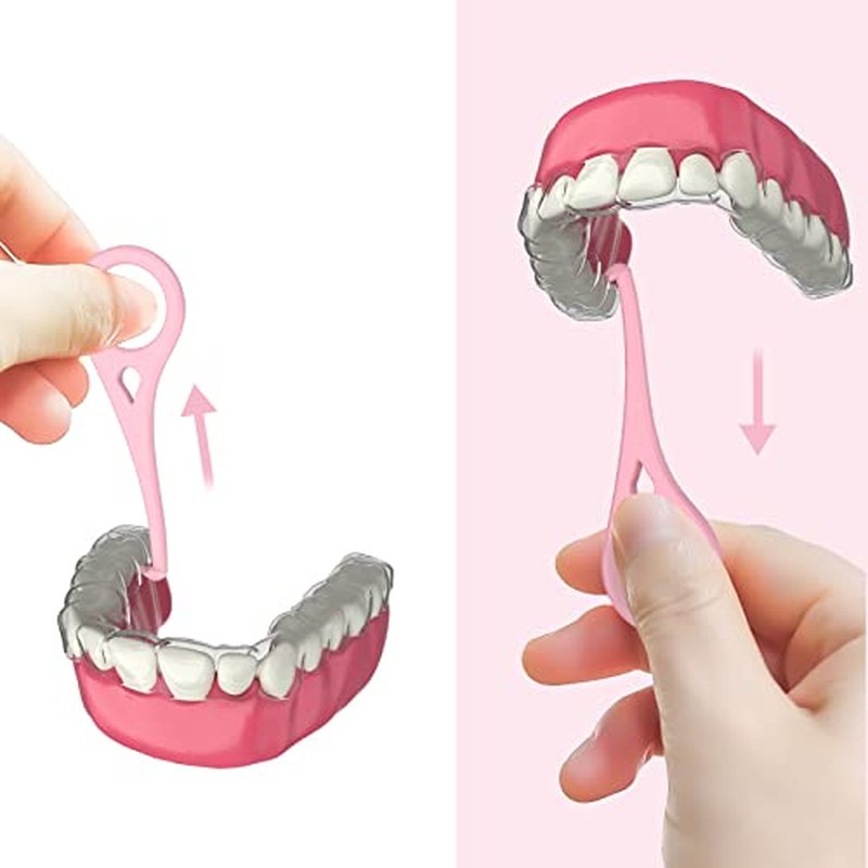 ARGOMAX - Aligner Removal Tool, 50 Invisible Braces Removal Tools, Retainer Remover Tool, Suitable for Removing Braces, Trays, Retainers, Dentures and Aligners(Pink).