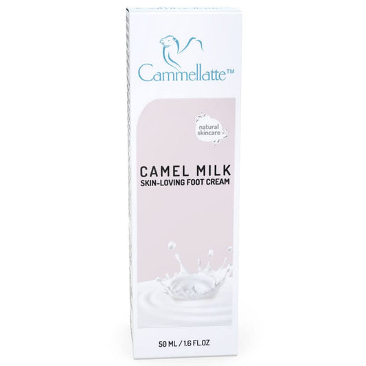 Camel Milk Foot Cream for Dry Cracked Feet - Nourishing Shea Butter & Tea Tree Oil, 50ml