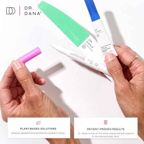 Dr. Dana Nail Repair Kit for Damaged Nails ? Strengthening & Exfoliating Treatment with Glycolic Acid, Nail Primer, Hydrator & Priming Wand for Shiny, Healthy Nails, Halal Certified Nail Care Kit