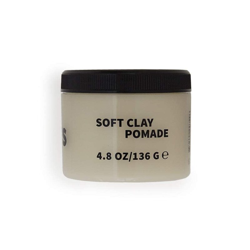 Rudy's Soft Clay Pomade - Lightweight and Pliable All Day Hold - Paraben Free - for Waves and Texture (2.2 oz)