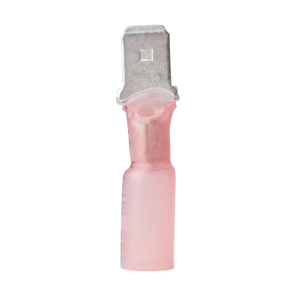 Ancor 316925 Marine Grade Electrical Nylon Insulated Adhesive Lined Heat Shrink Disconnects (Male22 to 18-Gauge, 25-Pack)