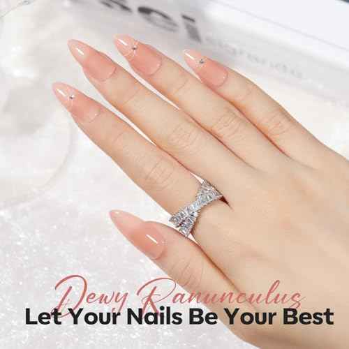 modelones Nail Strengthener and Growth Nail Hardener Extra Strong and Growth Nude Nail Polish Nail Repair for Damaged Nails Strengthening Polish Ridge Filler for Nails 15ml