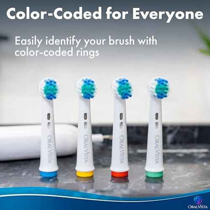 Compatible with Braun Oral B Replacement Heads, Electric Toothbrush Heads 16 Pack Replacement Toothbrush Heads Oral B Compatible - Compatible Braun Toothbrush Heads Replacement
