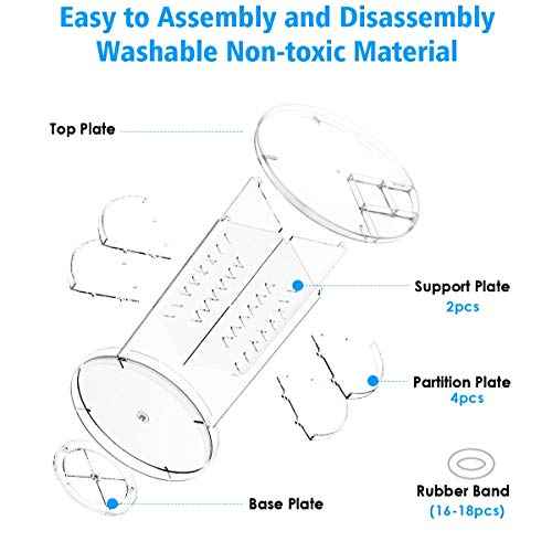 360 Rotating Makeup Organizer,Skincare Perfume Organizer,With Brush Holder Cosmetic Display Case Adjustable Detachable Shelves,Fits Bedroom Dresser or Countertop Multifunctional Cosmetic Holder
