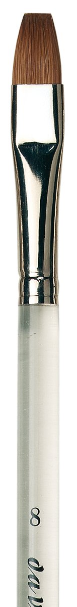 da Vinci Size 6 Acrylic Nail Brush - Round Russian Red Sable with Blue Handle