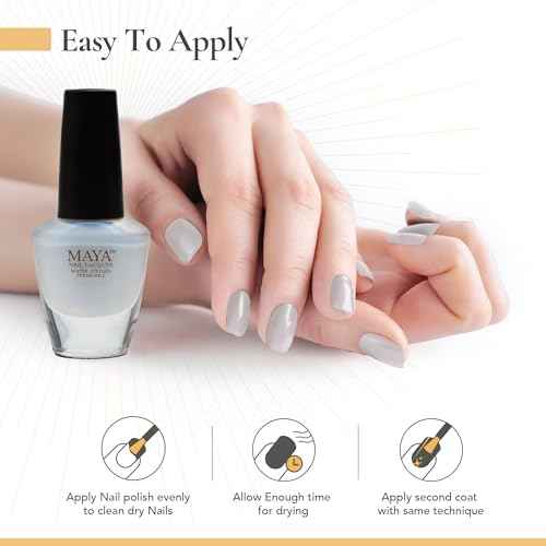 MAYA White Gel Halal Nail Polish - Non Toxic Nail Polish, Vegan and Cruelty Free, Nail Art DIY Manicure at Home, 0.4 fl oz Soak Off Nail Lacquer, Made in USA ? Lu Lu White