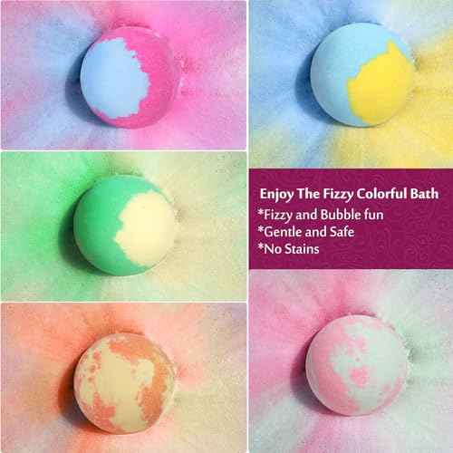 Bath Bombs for Women, 20 Handmade Bath Bombs Gift Set with Shea Butter Moisturizing & Essential Oils, SPA Relaxing Gifts for Women & Men, Her, Girlfriend, Wife, Birthday, Amazing Present for Kids