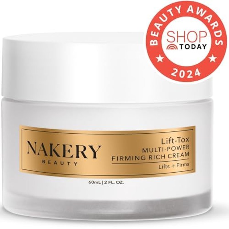 Nakery Lift-Tox Anti Wrinkle Face Cream & Neck Creams for Tightening and Firming - Rich Skin Tightening Cream for Face & Neck - Firming Cream for Aging & Crepey Skin with Matrixyl 3000