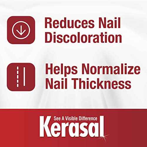 Kerasal Renewal Nail Repair Solution with Tea Tree Oil for Discolored and Damaged Nails, 0.33 Oz (Pack of 1)