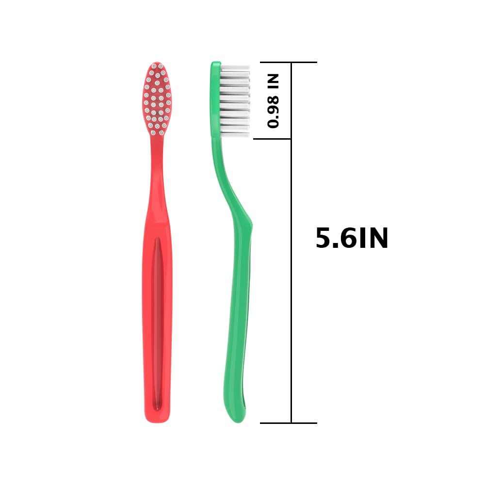 Clypolly Pack of 72 Kids Disposable Prepasted Toothbrush Soft Bristle and Individually Wrap for Toddlers Girls and Boys