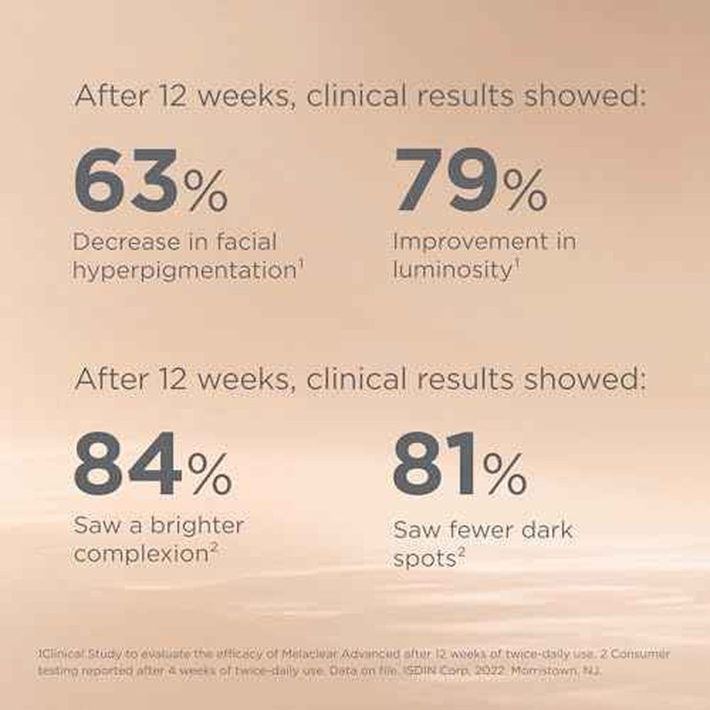 ISDIN Isdinceutics Melaclear Advanced - Dark Spot Corrector for Face with Niacinamide 1.7 FL OZ (50 ml).