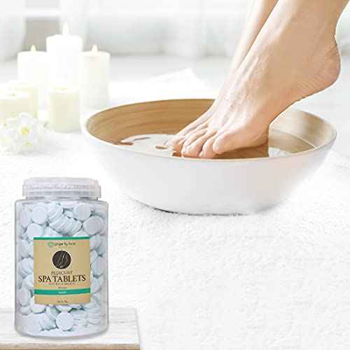 Ginger Lily Farms Botanicals Pedicure Spa Tablets, Natural & Organic, Replenishes Moisture, Softens & Conditions Skin, Ocean Scent, 105 Ounces, 500-Count