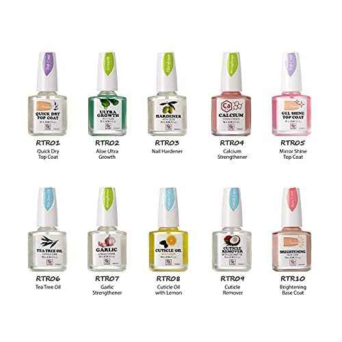 Ruby Kisses Nail Treatment, Garlic Nail Strengthener, Nail Growth & Repair, Strengthening Polish for Thin Damaged Nail, Stops Splits, Chips and Cracks, Infused with Garlic & Vitamin E (1 PACK)