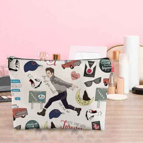 LONGXIN Twilight Merch Makeup Bag Cosmetic Bag Edward Movie inspired Gift Edw Vampire Gift TV Show Inspired Gifts for Girls Vampire Lover Edward Bella Fans Movie Lovers