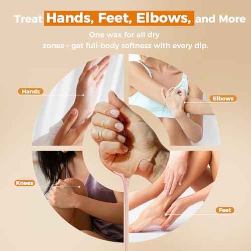 Paraffin Wax Refills 10 Packs Unscented for Paraffin Wax Bath Machine - for Dry Cracked Skin on Hands, Feet, Elbows - Moisturizing Hydration to Relieve Stiff Muscles & Joints