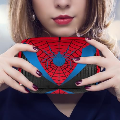Kids Toiletry Bag for Boys, Cute Small Red Spider Web Wash Bag for Teens Waterproof Cosmetic Weekender Bag Toddler Traveling Toiletries