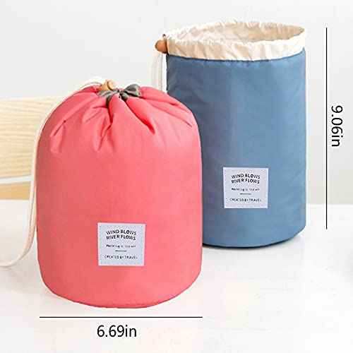INVODA Drawstring Cosmetic Bag 8PCS Travel Makeup Bag for Women Toiletry Bag Portable Drawstring Make up Organizer Bag for Travel (8PCS)