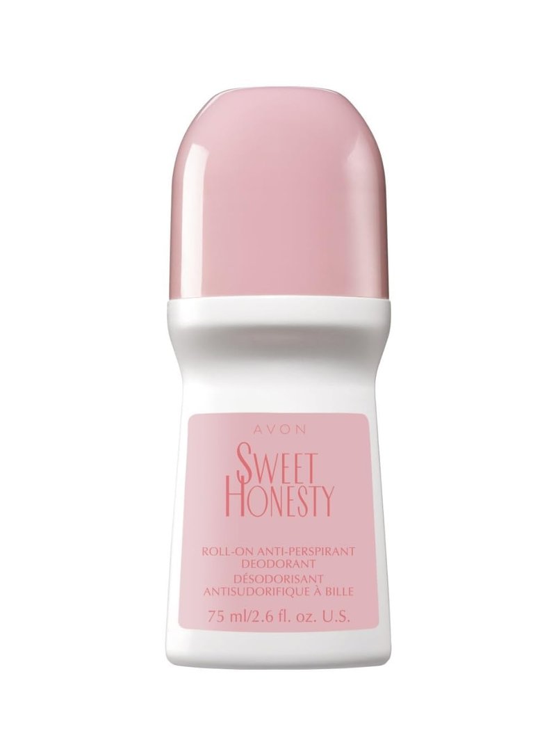 Avon Sweet Honesty Roll On Deodorant, Quick Drying Odor Protection, Soft Floral Scent, Roll On Deodorant for Women, 6 Pack