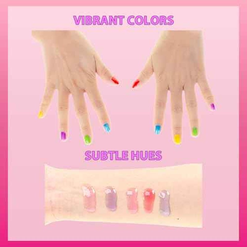 Barbie Cosmetic Makeup Set for Girls with Super Sparkly Lip Gloss Nail Polish and Nail Stickers 11 Pieces, Perfect for Parties Sleepovers Makeovers, Birthday Holiday Gift, Ages by Townley Girl