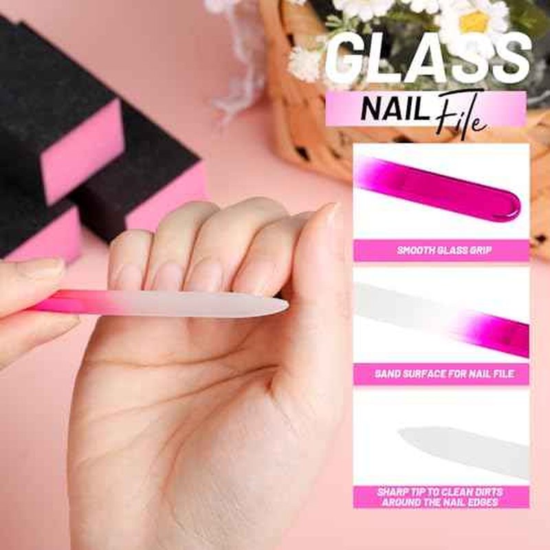 FANDAMEI Nail Buffers and Files, Nail Care Kit, Nail Cuticle Tools Set, Manicure Tools, Finger Nail File, Nail Buffer Block, Cuticle Nippers, Ingrown Toenail Tools