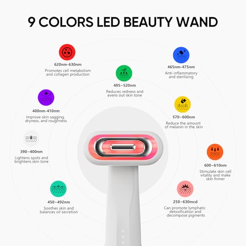 SMOOTHGLOW 2.0 PRO 4D LED Red Light Therapy for Face and Neck, | Light Therapy Wand red Light Therapy Holiday Gifts for Women | Without Base