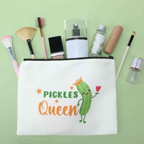 12 Pcs Pickle Bags Pouches for Pickle Lovers Funny Gifts Dill Cosmetic Bag for Girls