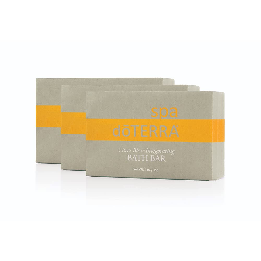 doTERRA - SPA Citrus Bliss Invigorating Bath Bar - 4 oz - 3 Pack