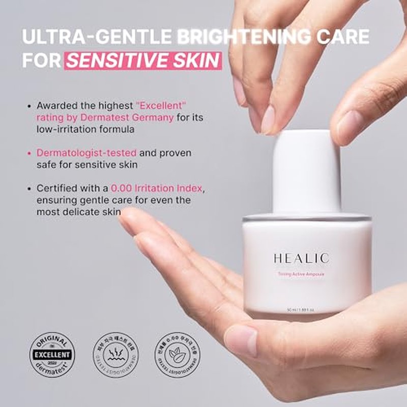 Toning Active Ampoule?Brightening, Hydrating&Soothing with Tranexamic Acid, Niacinamide&Hyaluronic Acid, Dark Spot Correction, Gentle for Sensitive Skin, Korean Skin Care, 50ml/1.69 fl.oz