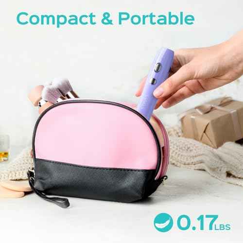 COSLUS Cordless Electric Nail Drill File: Nail Drill Machine with Stepless Speed Knob for Acrylic Gel Dip Powder Polish, Professional Portable Manicure Pedicure Rechargeable for Home Salon Use Purple
