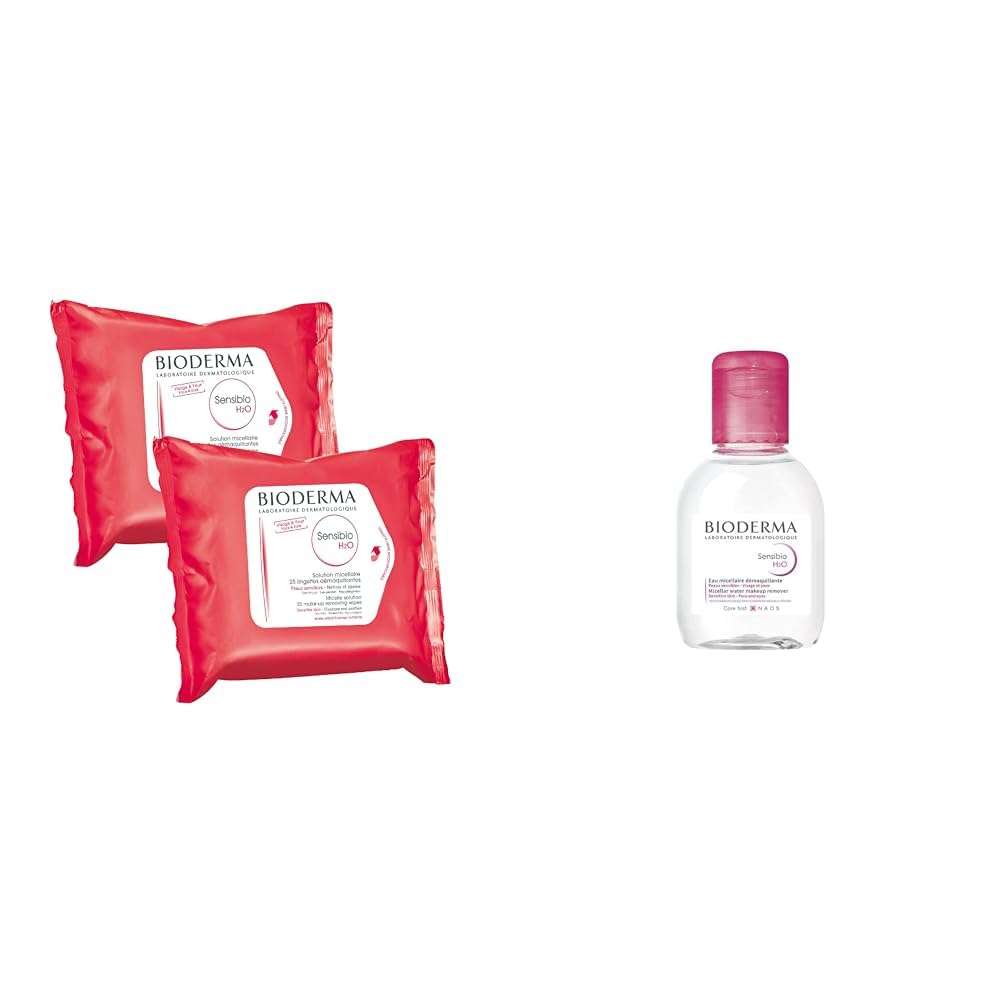 Bioderma - Makeup Remover - Sensibio H2O - Cleansing and Make-Up Removing - Skin Soothing - Makeup Wipes for Sensitive Skin