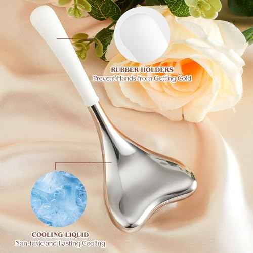Cryo Sticks for Face - Gua Sha and Massage 2-in-1, Ice Globes-Facial Skin Care Tools for Women, Cold Globes for Facials, Cooling Face Globes