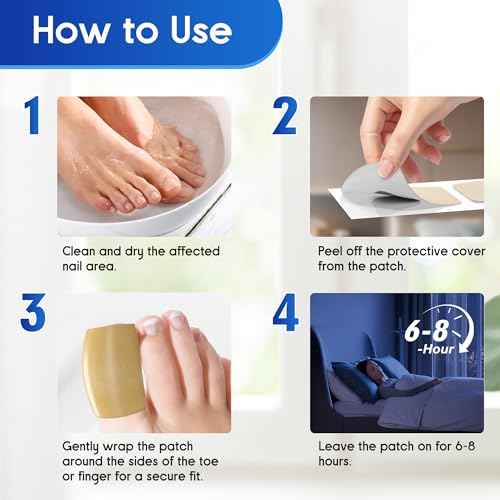 Toenail Fungus Treatment Extra Strength - 20 Hydrogel Patches for Overnight Nail Repair, 8-Hour Nighttime Fungal Nail Patches, Restores Healthy Appearance, Waterproof & Painless Relief