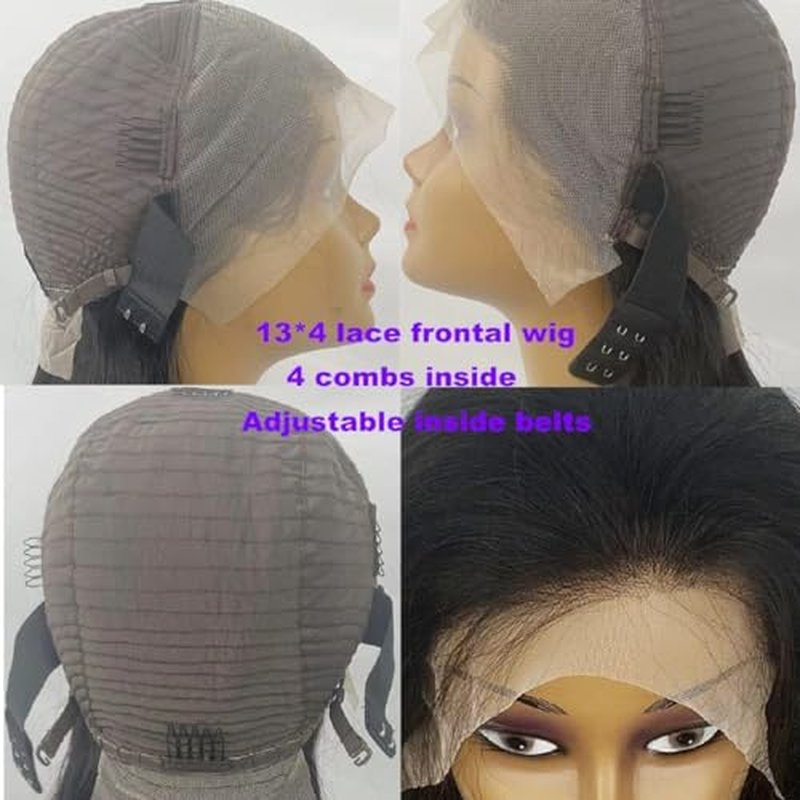 SENSAIRUITE Body Wave Lace Front Wigs Human Hair Wide Lace 180 Density Human Hair Wigs 13x4 Human Hair Lace Front Wigs Pre Plucked 20 Inches Natural Color