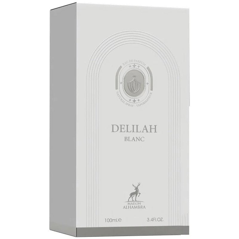 Maison Alhambra Delilah Blanc – Citrus, Amber, Floral, Musky – Eau de Parfum Spray Long-Lasting Fragrance for Women, 3.4 Ounce / 100 ml